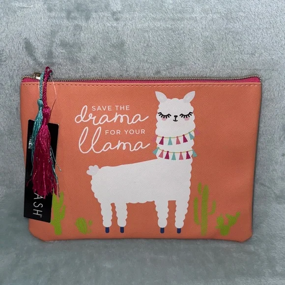 Orange Llama Cosmetic Bag - Picture 14 of 14